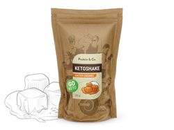 Protein&Co. Ketoshake – proteinový dietní koktejl 1 kg Množství: 500 g, Vyberte příchuť -: Salted caramel