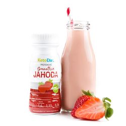 KetoDiet CZ s.r.o. Proteinové smoothie Jahoda (200 ml – 1 porce)