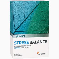 Stress Balance - Vyrovnávač hladiny kortizolu | Snadnější zvládání stresu | S extraktem z ashwagandhy | 120 kapslí | Sensilab