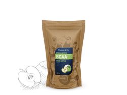 Protein&Co. BCAA ENHANCED - komplex aminokyselin 250g Příchuť 1: sour apple, Váha: 250 g