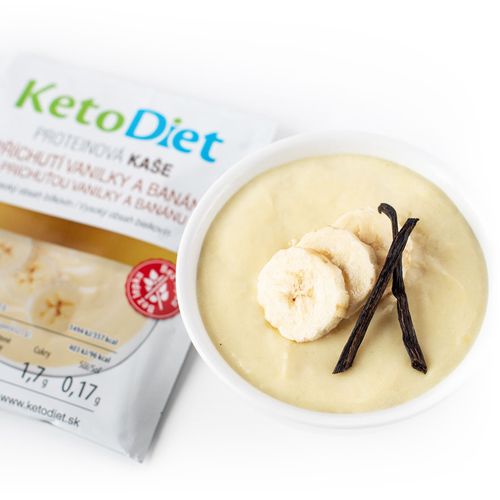 KetoDiet CZ s.r.o. Proteinová kaše s příchutí vanilky a banánu (7 porcí)