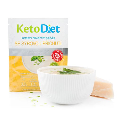 KetoDiet CZ s.r.o. Proteinová polévka se sýrovou příchutí (7 porcí)