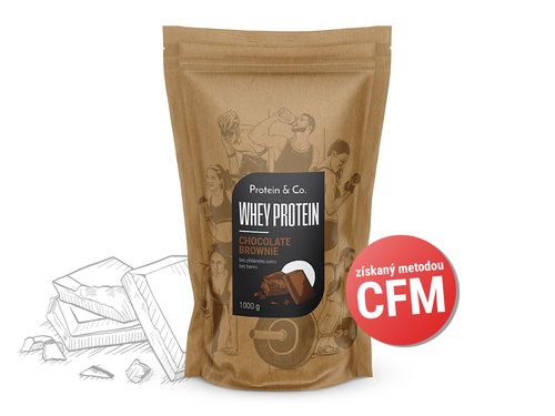 Protein&Co. WHEY PROTEIN 80 1000 g Příchuť 1: Chocolate brownie