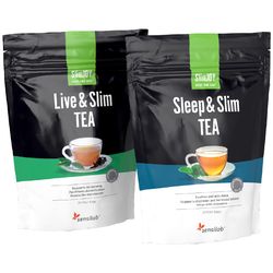 Sada SlimTEA 24/7 | Denní a noční čaj pro podporu hubnutí | Přírodní složení | Obsahuje 2x 20 sáčků | Program na 20 dní