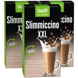 Slimmiccino XXL | 1+2 ZDARMA | Káva na hubnutí | S obsahem Garcinie kambodžské a zelené kávy | Program na 30 dní | 3x 10 sáčků | SlimJOY