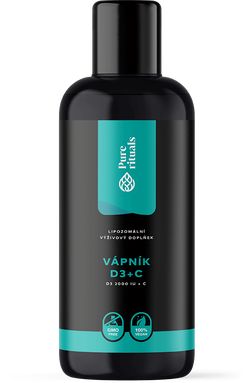 Pure rituals lipozomální Vápník D3+C, 200 ml