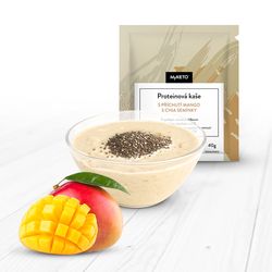 MyKETO Proteinová kaše s příchutí mango s chia semínky, 40 g 20×40g