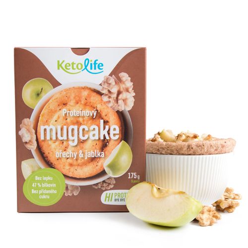 KetoDiet CZ s.r.o. Proteinový mugcake - Ořechy a jablka (5 porcí)