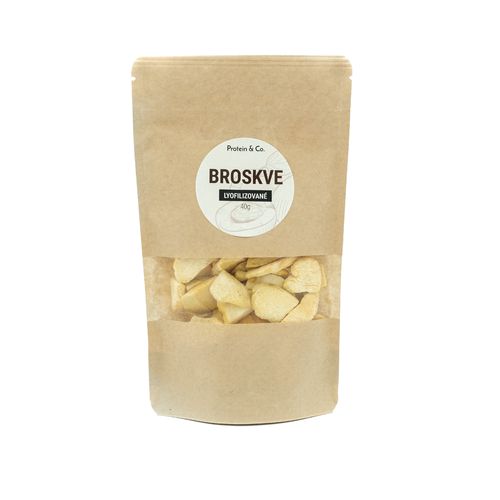 Protein&Co. Lyofilizované broskve 40 g