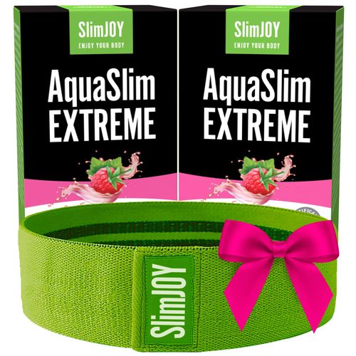 2x AquaSlim EXTREME + posilovací guma ZDARMA | Efektivní hubnutí, odvodnění organismu + guma na cvičení | Program na 20 dní | SlimJOY