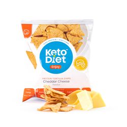 KetoDiet Proteinové tortilla chipsy – příchuť chedar