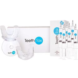 Sada TeethTox pro Vás a pro vašeko parťáka pro bezbolestné, ale účinné bělení zubů. 3x 10 ml bělícího gelu + LED světlo. Sensilab