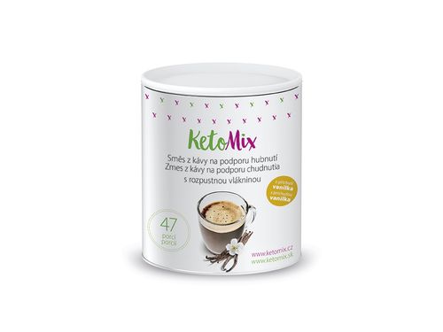KetoMix Instantní káva na podporu hubnutí s příchutí vanilky (47 porcí)
