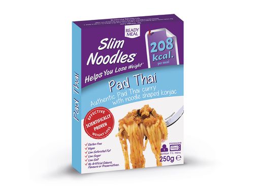 Slim Noodles  Hotové jídlo s asijskou omáčkou - zeleninové Pad Thai 250 g