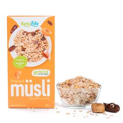 KetoDiet CZ s.r.o. Proteinové müsli - Fíky, datle a meruňky (500 g)