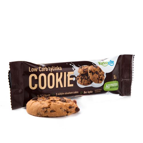 KetoDiet CZ s.r.o. Low Carb tyčinka - Cookie (1 porce)