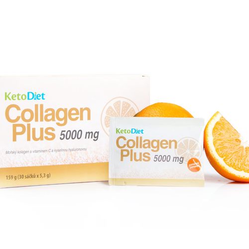 KetoDiet CZ s.r.o. KetoDiet Collagen Plus 5000 mg - příchuť pomeranč