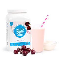 KetoDiet Proteinový nápoj – příchuť višeň a jogurt (35 porcí)