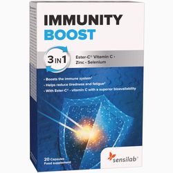 Imuno Boost | Plná podpora imunitního systému 24/7 | Akce 3 v 1 | Vitamín C (Ester-C®) + zinek + selen | 10denní program | Sensilab