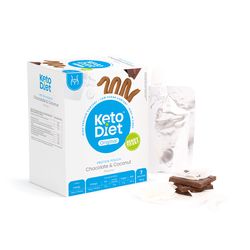 KetoDiet Proteinová kapsička – příchuť čokoláda a kokos (7 porcí)