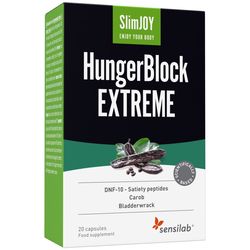 HungerBlock | Přípravek na potlačení chuti k jídlu | Optimální pro vlčí hlad | 10denní program | 20 kapslí | SlimJOY