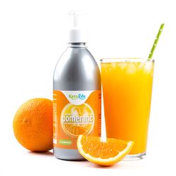 KetoLife Low Carb sirup – příchuť pomeranč (500 ml) - 100% česká keto dieta