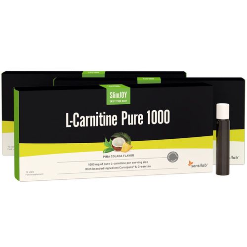 L-Carnitine Pure 1000 mg | 1+2 ZDARMA | L-Carnitine Carnipure - nejčistší tekutý l-carnitine na trhu | Příchuť Pina colada | 3x 10 lahviček | SlimJOY