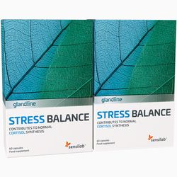Stress Balance 1+1 ZDARMA - Vyrovnávač hladiny kortizolu | Snadnější zvládání stresu | S extraktem z ashwagandhy | 120 kapslí | Sensilab