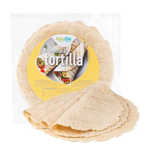 KetoLife Proteinová tortilla (5× 40 g) - 100% česká keto dieta