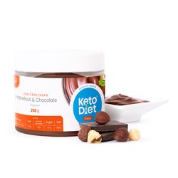 KetoDiet Proteinový krém s lískovými oříšky – příchuť čokoláda (250 g)
