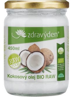 Zdravý den Kokosový olej BIO RAW 450ml