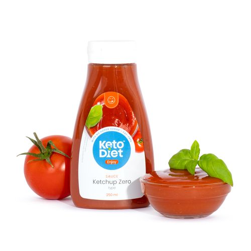 KetoDiet Ketchup ZERO – dresing bez přidaného cukru (250 ml)