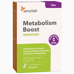 Metabolism Boost | Zrychlení metabolismu | S hnědou řasou a papájou | Kúra na 1 měsíc | 30 kapslí | Sensilab