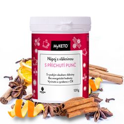 MyKETO Nápoj s vlákninou s příchutí punč, 120 g, 40 porcí 1× Nápoj s vlákninou