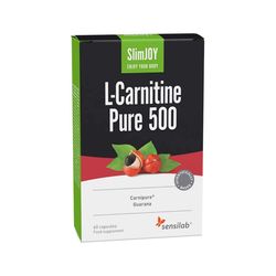 L-Carnitine Pure 500: spalovač tuku s nejčistším l-karnitinem švýcarské kvality. Obsahuje 60 kapslí na 30 dní.