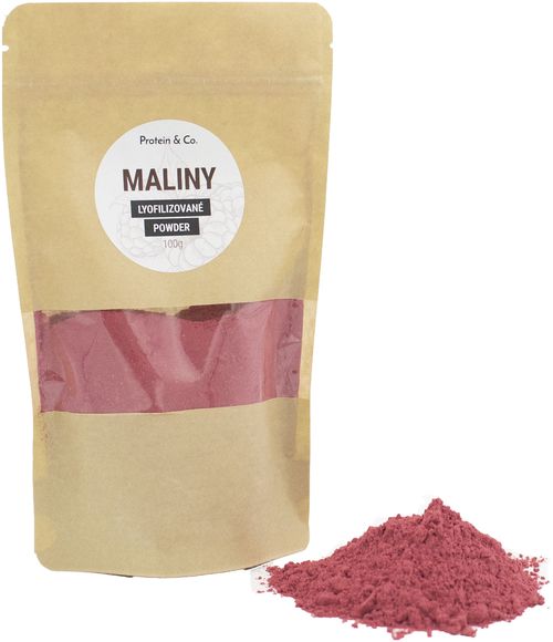 Protein&Co. Lyofilizované maliny - prášek 100 g