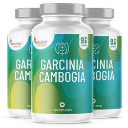 Garcinia Cambogia | 1800 mg přírodního extraktu Garcinie Kambodžské s 60 % HCA | Rychllé hubnutí | 90 kapslí | Balení na 30 dní | Sensilab Essentials