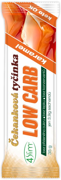4Slim Čekanková tyčinka Low Carb 35g karamel