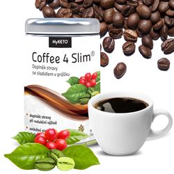 Keto káva Coffee4Slim s extraktem ze zelené kávy 60 porcí, 120g
