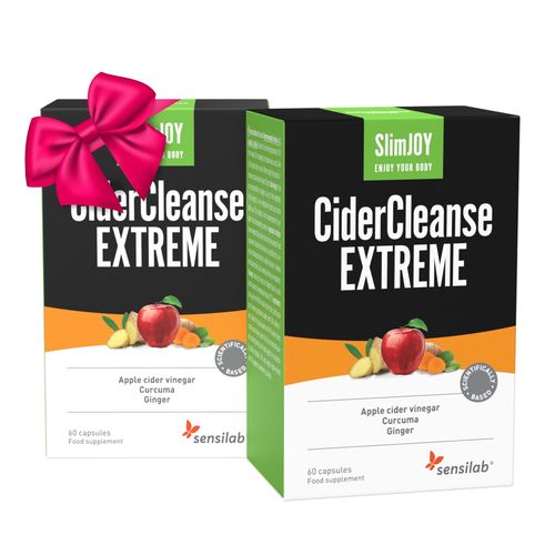 CiderCleanse EXTREME | 1+1 ZDARMA | Kapsle s vysokým obsahem jablečného octa pro učinný detox a hubnutí | 2x 60 kapslí na 2 měsíce