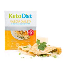 KetoDiet Proteinová omeleta se sýrovou příchutí (7 porcí) - 100% česká keto dieta