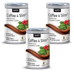 Keto káva Coffee4Slim s extraktem ze zelené kávy 3x 60 porcí, 360g