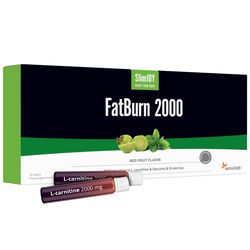 FatBurn 2000 shots | Intenzivní spalování tuků s tekutým L-karnitinem 2000 mg - Carnipure (10x10 ml) | Ideální jako per-workout booster | SlimJOY