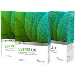 EstroLux - Vyrovnávač hladiny estrogenu 1+2 ZDARMA. Kapsle proti hormonální nerovnováze. 3x 60 kapslí na 90 dní. Sensilab