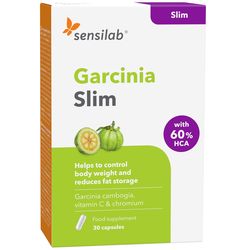 Garcinia Slim: kapsle na hubnutí s garcinií kambodžskou, které omezují chutě k jídlu. Obsahuje 60 kapslí na 30 dní.