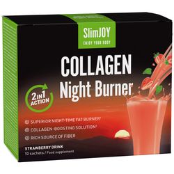 Night Burn Collagen | Noční spalování tuků a posílení kolagenu = méně kil a méně vrásek | S hydrolyzovaným kolagenem | 10 sáčků | SlimJOY