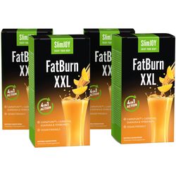 FatBurn XXL | 1+3 ZDARMA | Termogenní spalovač tuků 3 v 1: 1 000 mg L-karnitinu, 1 000 mg yerba mate a 700 mg guarany | 40denní program | SlimJOY