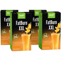 FatBurn XXL | 1+3 ZDARMA | Termogenní spalovač tuků 3 v 1: 1 000 mg L-karnitinu, 1 000 mg yerba mate a 700 mg guarany | 40denní program | SlimJOY