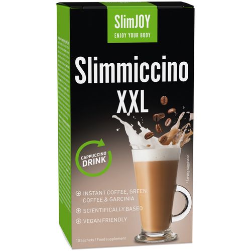 Slimmiccino XXL| Káva na hubnutí | Zelená káva a Garcinia kambožská | Účinek 4v1 | 10denní program | 10 sáčků | SlimJOY