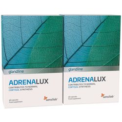 AdrenaLux 1+1 ZDARMA - Vyrovnávač hladiny kortizolu | Snadnější zvládání stresu | S extraktem z ashwagandhy | 120 kapslí | Sensilab
